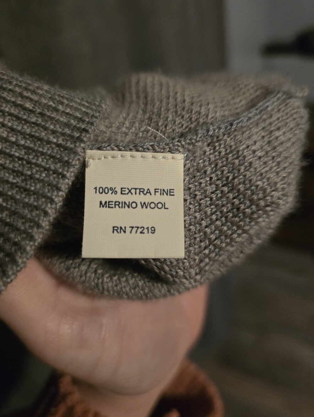 Joseph Abboud 100% Extra Fine Merino Wool Full Zip Sweater Gray Size M - Picture 7 of 8